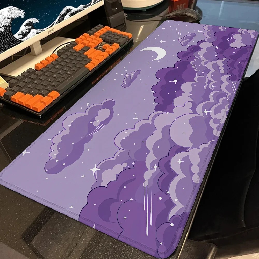 Mouse Pad Grande VIKAMA Nuvem  - Tradescantia Purple avaliação e preço
