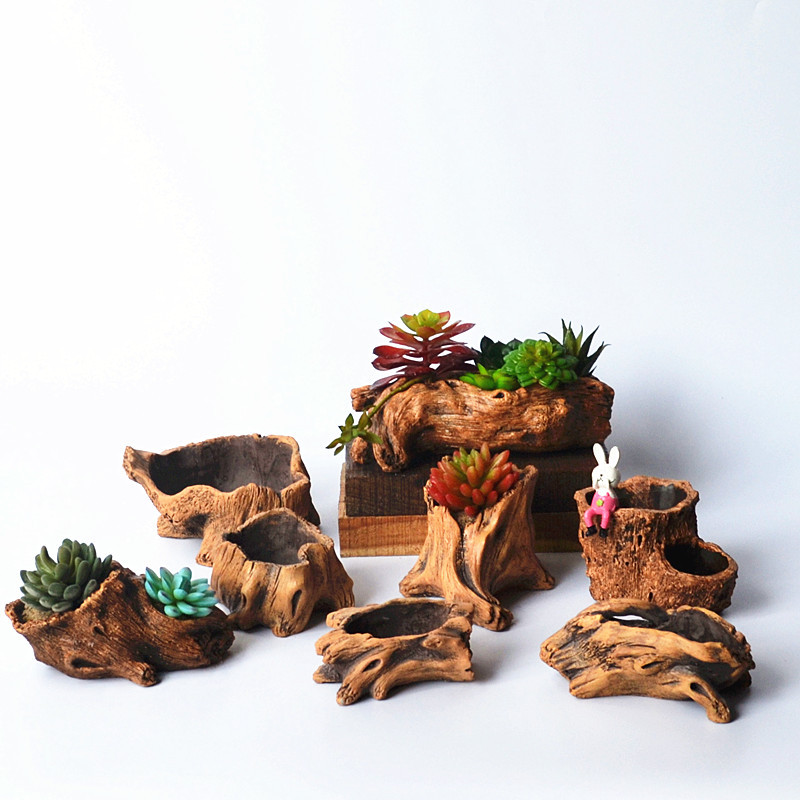 Imitação de estacas de madeira - Echeveria Succulent avaliação e preço